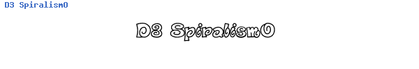 Fuente D3 SpiralismO.TTF