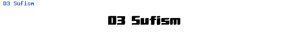 Fuente D3 Sufism.ttf