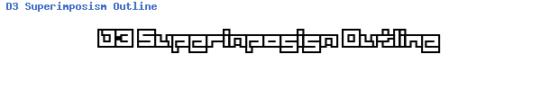 Fuente D3 Superimposism Outline.ttf