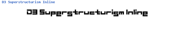 Fuente D3 Superstructurism Inline.ttf