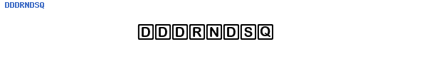 Fuente DDDRNDSQ.TTF