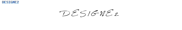 Fuente DESIGNE2.TTF