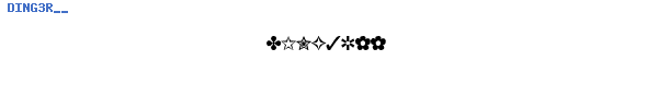 Fuente DING3R__.TTF