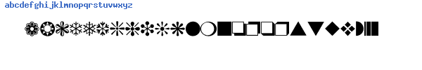 Fuente DINGBAT1.TTF