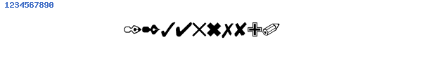 Fuente DINGBAT1.TTF