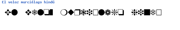 Fuente DINGBAT1.TTF