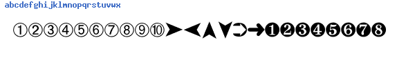 Fuente DINGBAT2.TTF