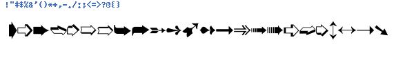 Fuente DINGBAT2.TTF