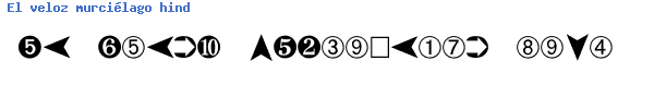 Fuente DINGBAT2.TTF