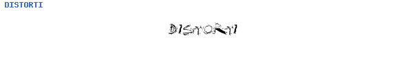 Fuente DISTORTI.TTF