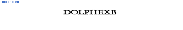 Fuente DOLPHEXB.TTF