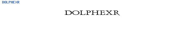 Fuente DOLPHEXR.TTF