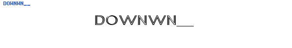 Fuente DOWNWN__.TTF
