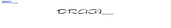 Fuente DRAGI___.TTF