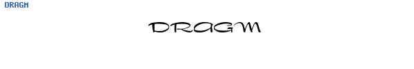 Fuente DRAGM.TTF