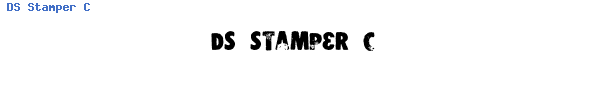 Fuente DS Stamper C.ttf