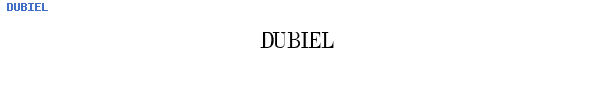 Fuente DUBIEL.TTF