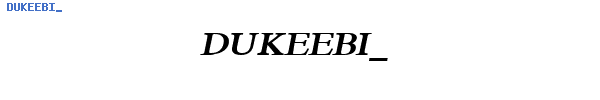 Fuente DUKEEBI_.TTF