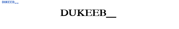Fuente DUKEEB__.TTF