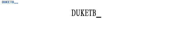 Fuente DUKETB__.TTF