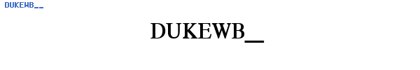 Fuente DUKEWB__.TTF