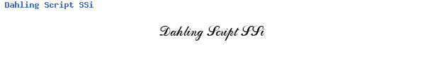 Fuente Dahling Script SSi.ttf