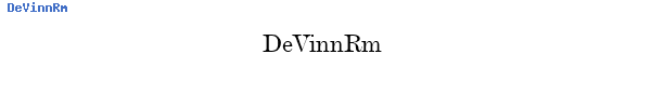 Fuente DeVinnRm.ttf