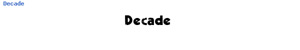 Fuente Decade.ttf