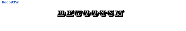 Fuente Deco035n.ttf