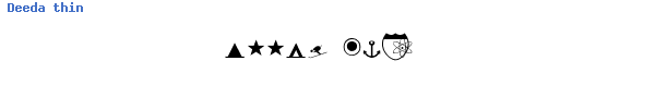Fuente Deeda thin.ttf