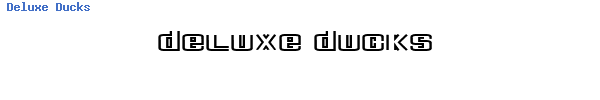 Fuente Deluxe Ducks.ttf