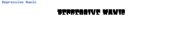 Fuente Depressive Manic.ttf