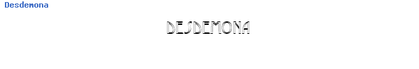 Fuente Desdemona.ttf