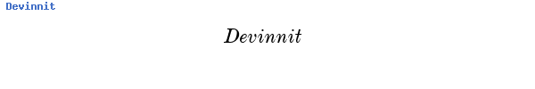 Fuente Devinnit.ttf