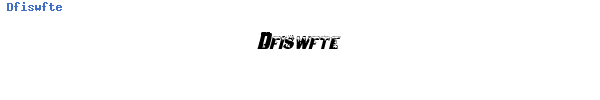 Fuente Dfiswfte.ttf