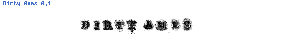 Fuente Dirty Ames 0.1.ttf