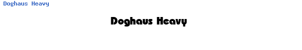 Fuente Doghaus Heavy.ttf