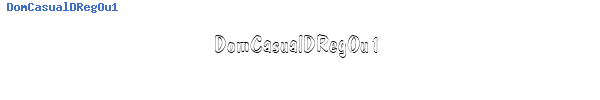 Fuente DomCasualDRegOu1.ttf