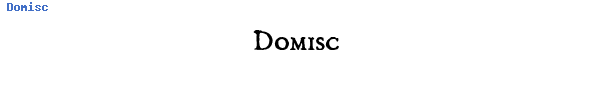 Fuente Domisc.ttf