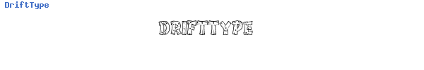 Fuente DriftType.ttf