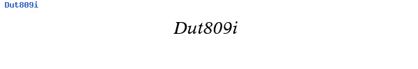 Fuente Dut809i.ttf