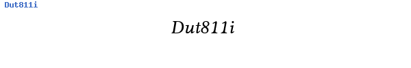 Fuente Dut811i.ttf