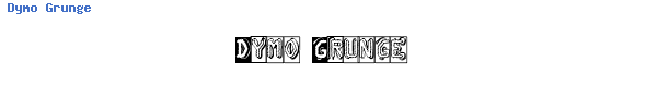 Fuente Dymo Grunge.ttf