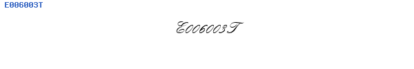Fuente E006003T.TTF