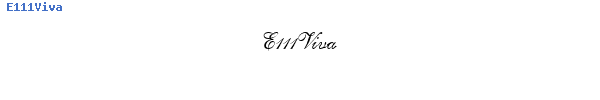 Fuente E111Viva.ttf