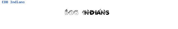 Fuente EDB Indians.ttf