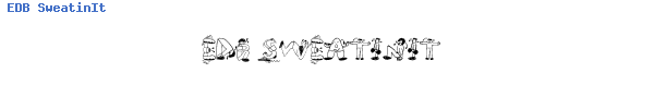 Fuente EDB SweatinIt.ttf