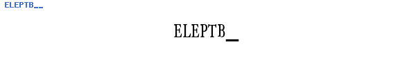 Fuente ELEPTB__.TTF