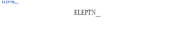 Fuente ELEPTN__.TTF