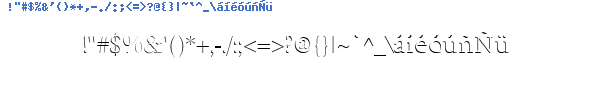 Fuente EMBOSSN.TTF